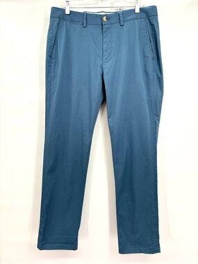 Ben Sherman Men’s Slim Stretch Chino Dress Pants Blue 34x30 NWT *FLAW